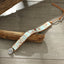 Genuine Leather Handmade 1 Wrap Agalmatolite Stone Bead Bracelet