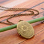 Oval Carved Flower Locket Pendant Necklace - My Treasure Barn